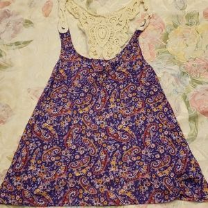 Paisley patterned tank top